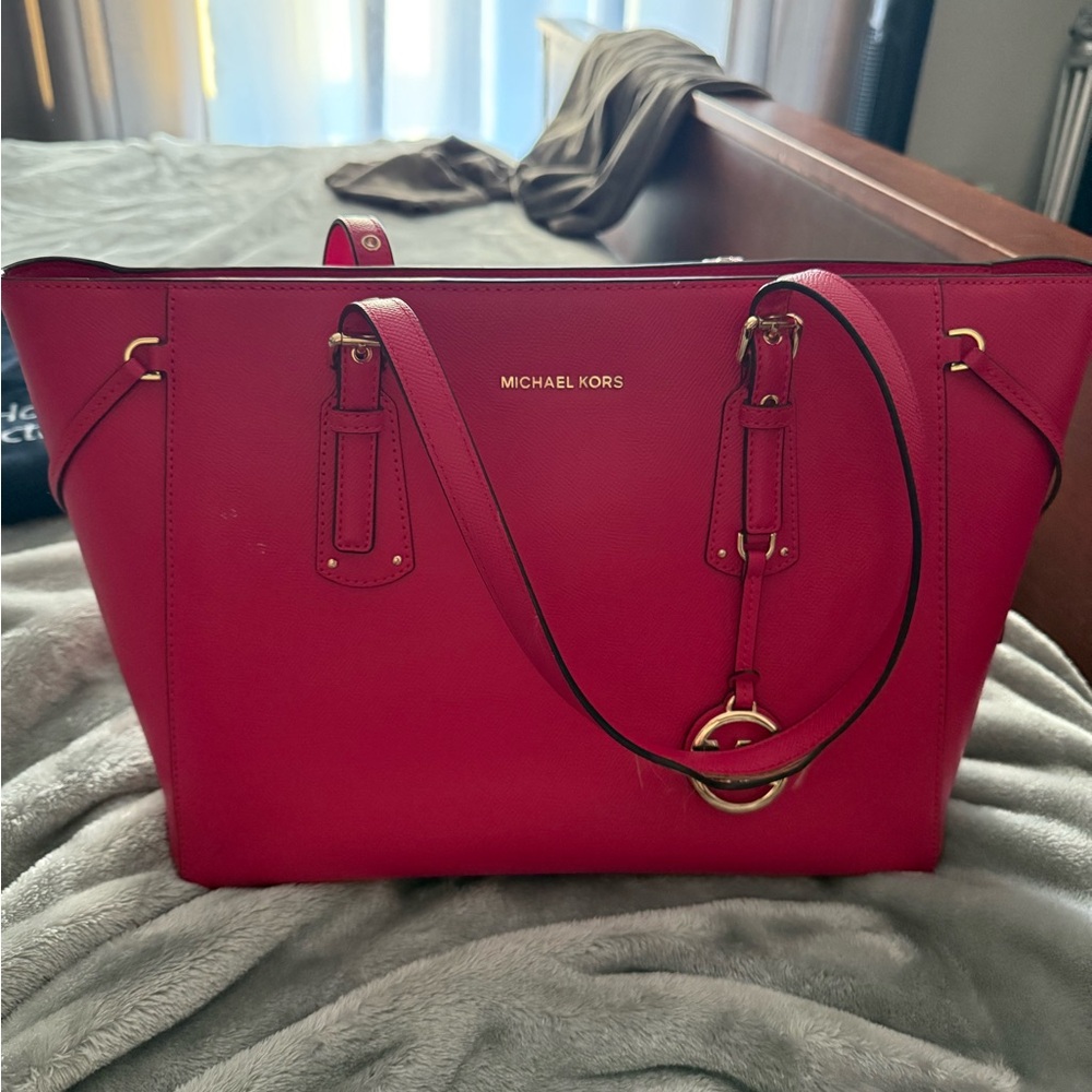 Michael Kors Pink Saffiano Leather Tote